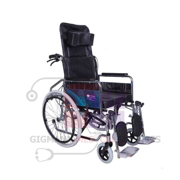 WHEEL CHAIR WITH COMMODE LONG BACK
